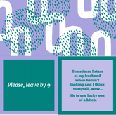 Napkin: Leave by 9/Lucky